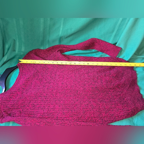 Kim Rogers Women's Red Black Sweater Medium Long Sleeve Casual Classic Cotton - Picture 13 of 13